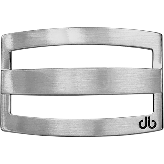 Silver Druh db Classic Stripe Buckle