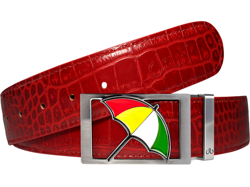 Arnold Palmer Crocodile Leather Belt in Red