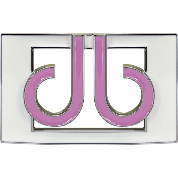 db Colour Thru Buckle - White/Pink