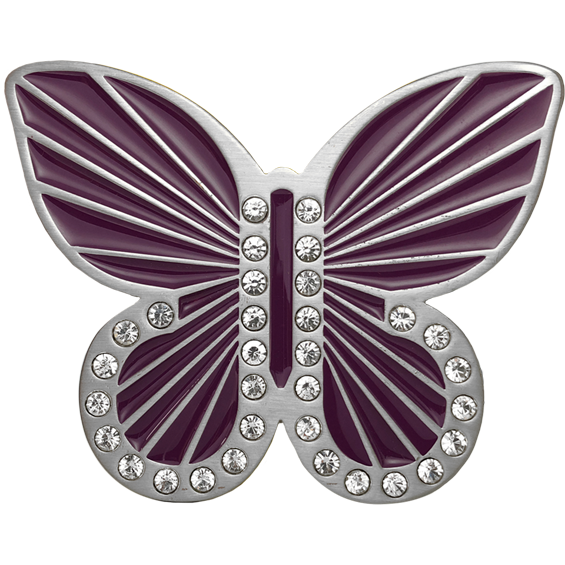Purple Full Butterfly Buckle