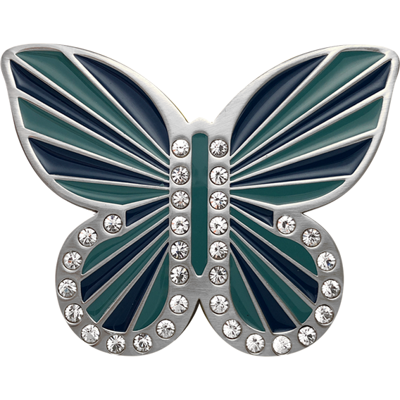 Aqua Blue Butterfly Buckle