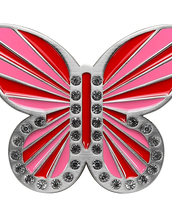 Red and Pink Butterfly Buckle