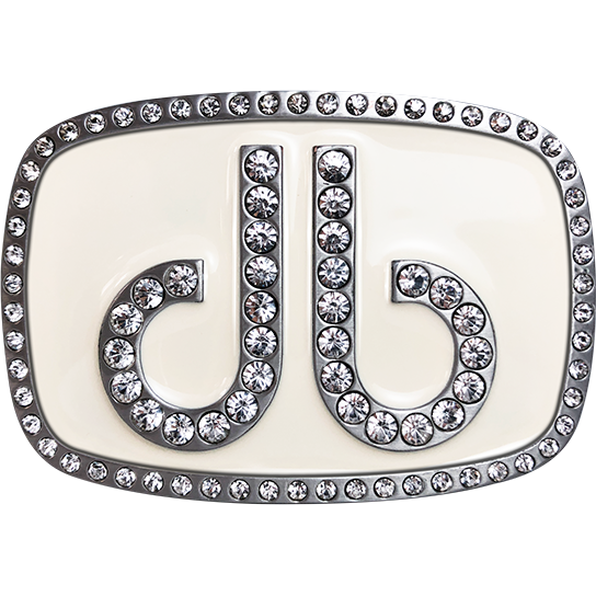 Druh Db Diamante White Buckle