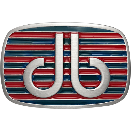 Blue and Red Stripe Buckle