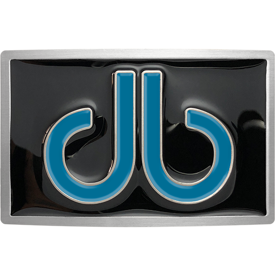 Double Infill Buckle Black & Aqua
