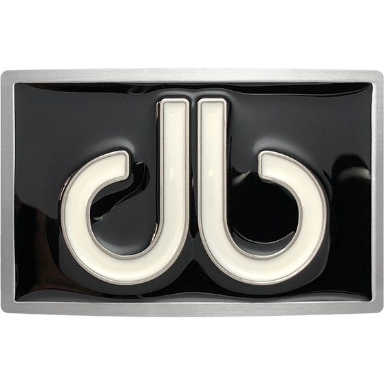 Double Infill Buckle Black & White