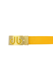 Yellow Full Grain Tour Belt with Yellow Infill Buckle