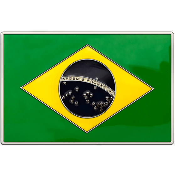Brazil Flag Buckle