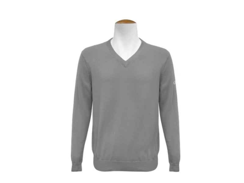 V Neck Jumper - Grey