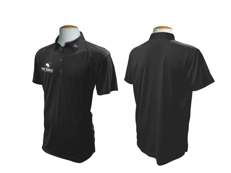 'FORE' branded Druh Polo Shirt - Black