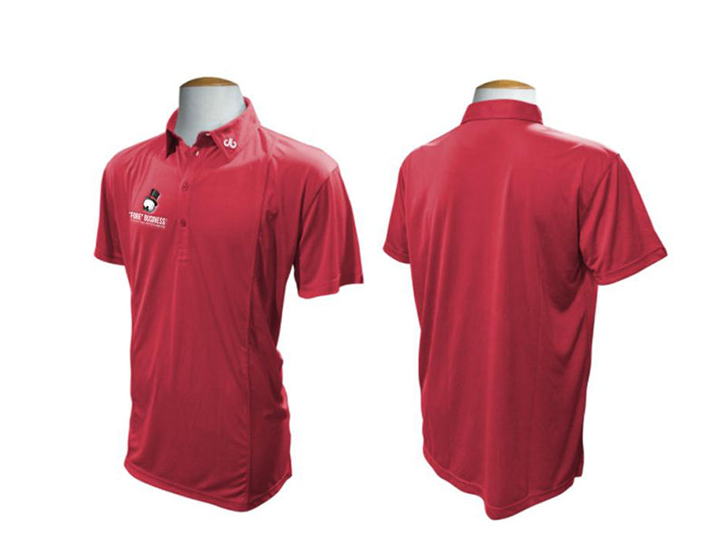 'FORE' branded Druh Polo Shirt - Red