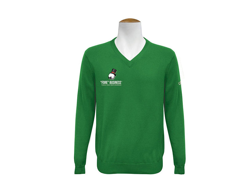 'FORE' V neck Jumper - Augusta