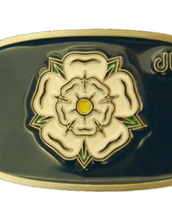 Yorkshire White Rose Buckle with Plain Players Strap