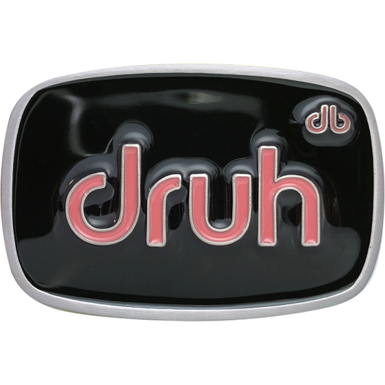 Druh Oval Black & Pink Buckle