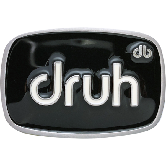 Druh Oval Black & White Buckle