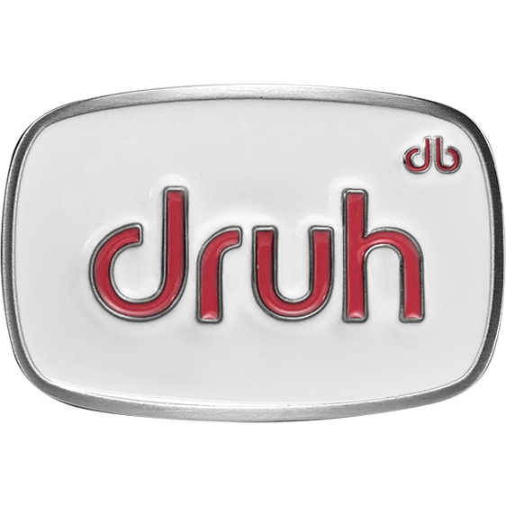 Druh Oval White and Pink Buckle
