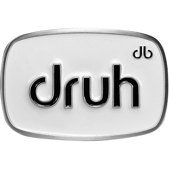 Druh Oval White & Black Buckle