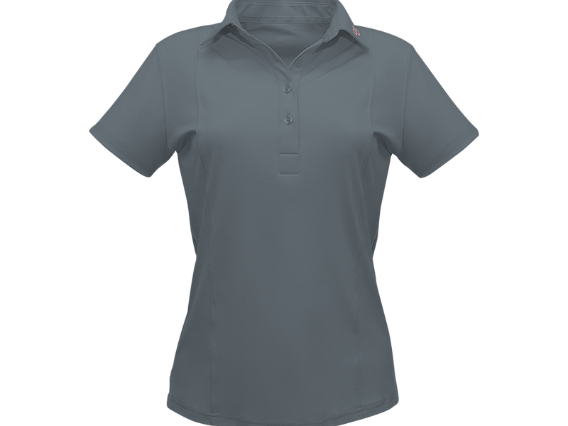 Grey Designer Polo Shirt Women