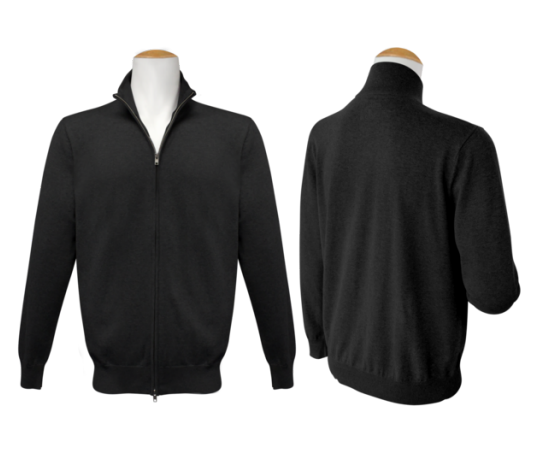 Full Zip Jumper - Black
