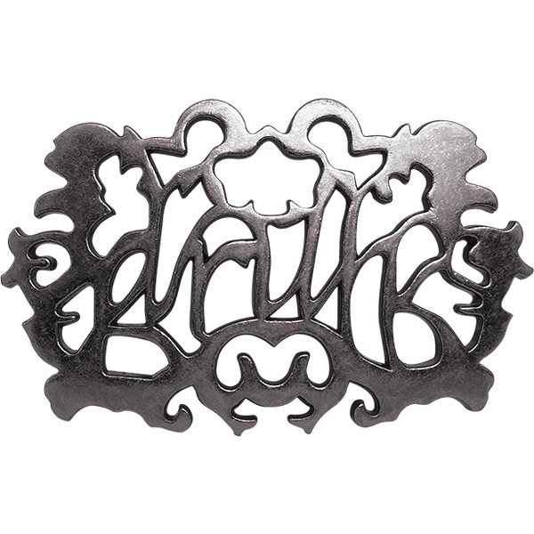 Silver Druh Cutout Buckle