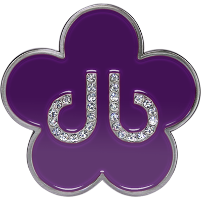 Purple Flower Buckle