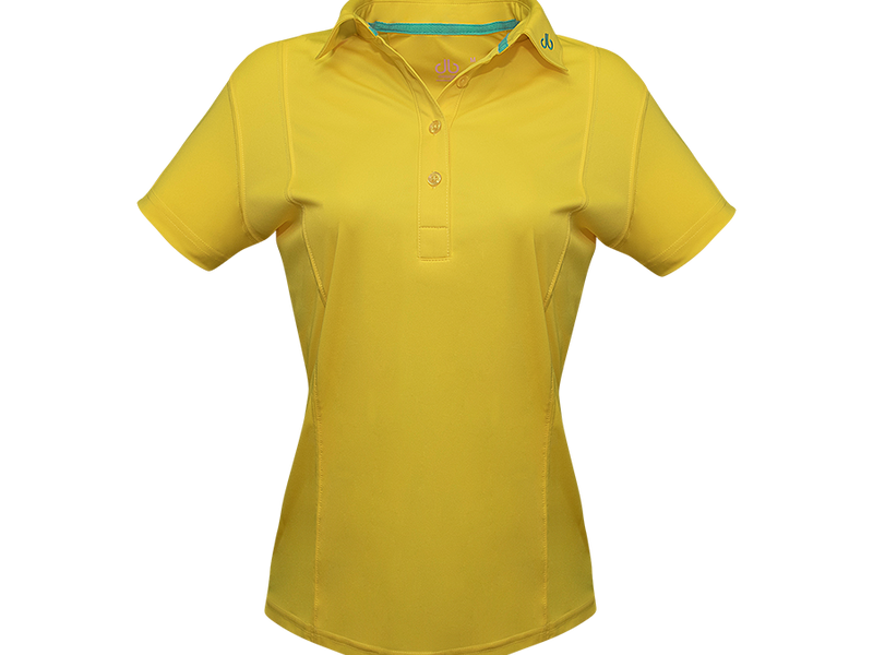 Yellow Designer Polo Shirt Women