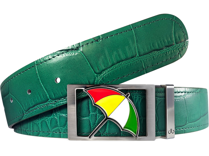Arnold Palmer Crocodile Leather Belt in Green