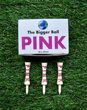 The Bigger Ball - Bamboo Castle Golf Tees - Pink 59mm