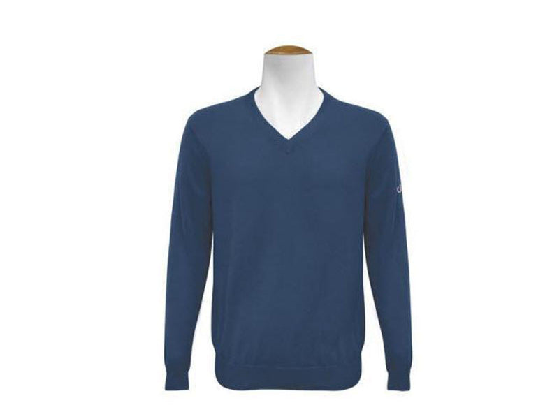 V Neck Jumper - Navy