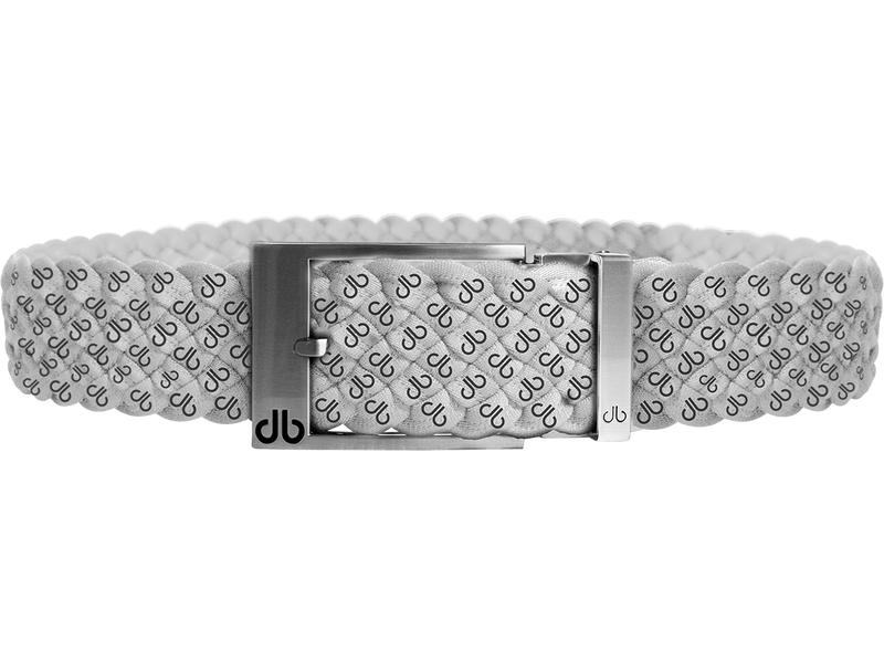 White DB Icon Dreave Reversible Belt with Prong